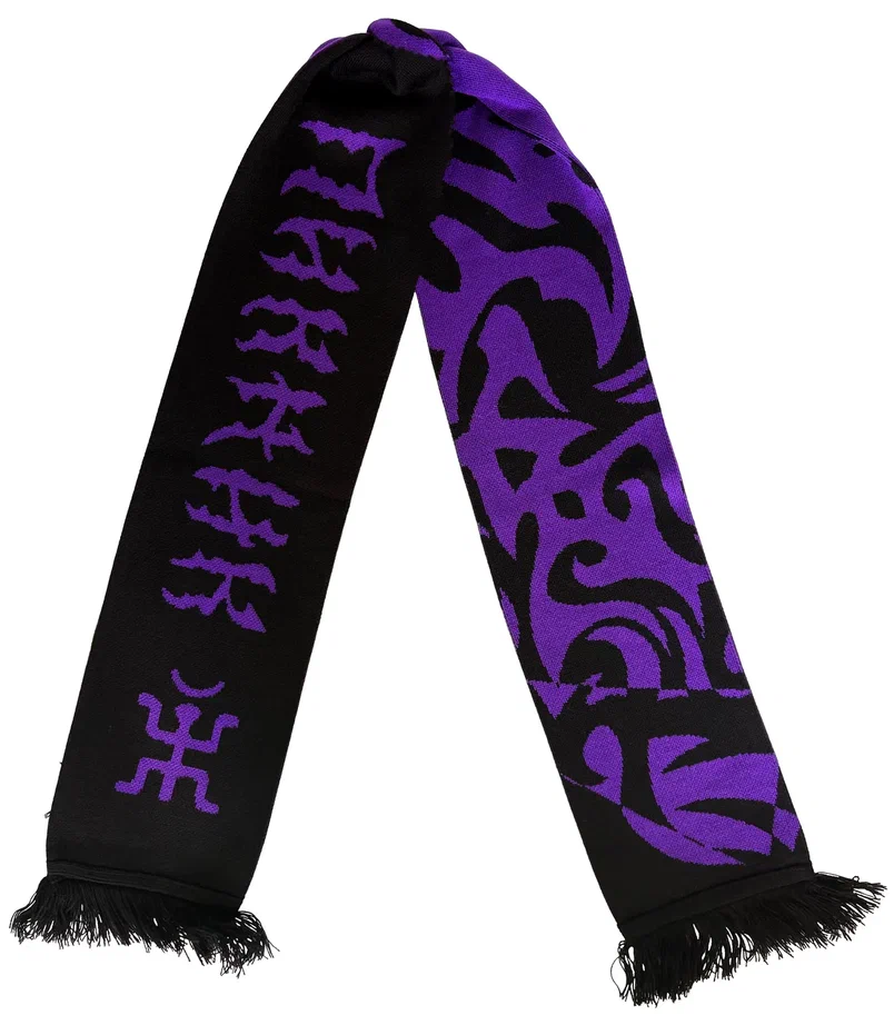 Шарф фиолетово-чёрный
