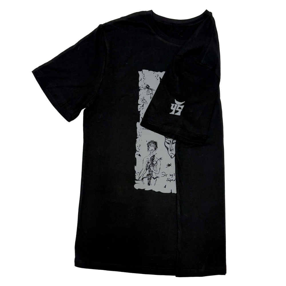 Футболка «Дым, коллаж»