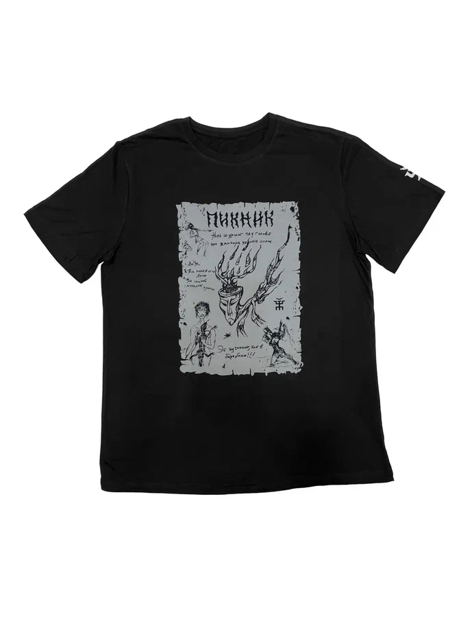 Футболка «Дым, коллаж»