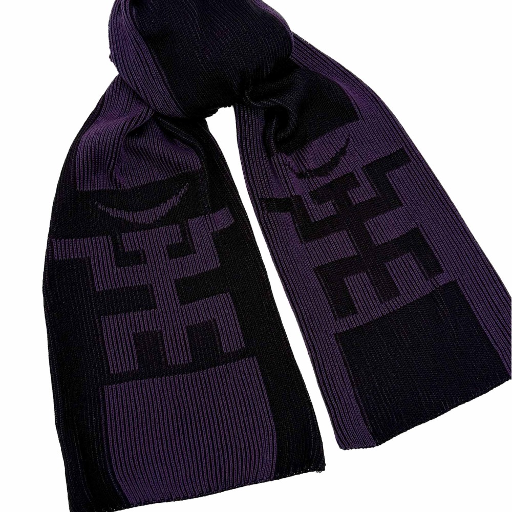 Шарф Фиолетово-Чёрный Пикник