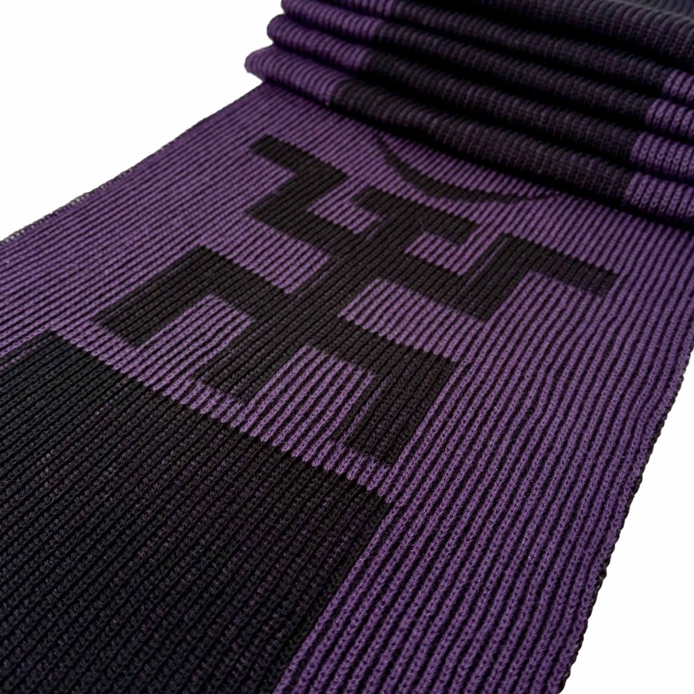 Шарф Фиолетово-Чёрный Пикник