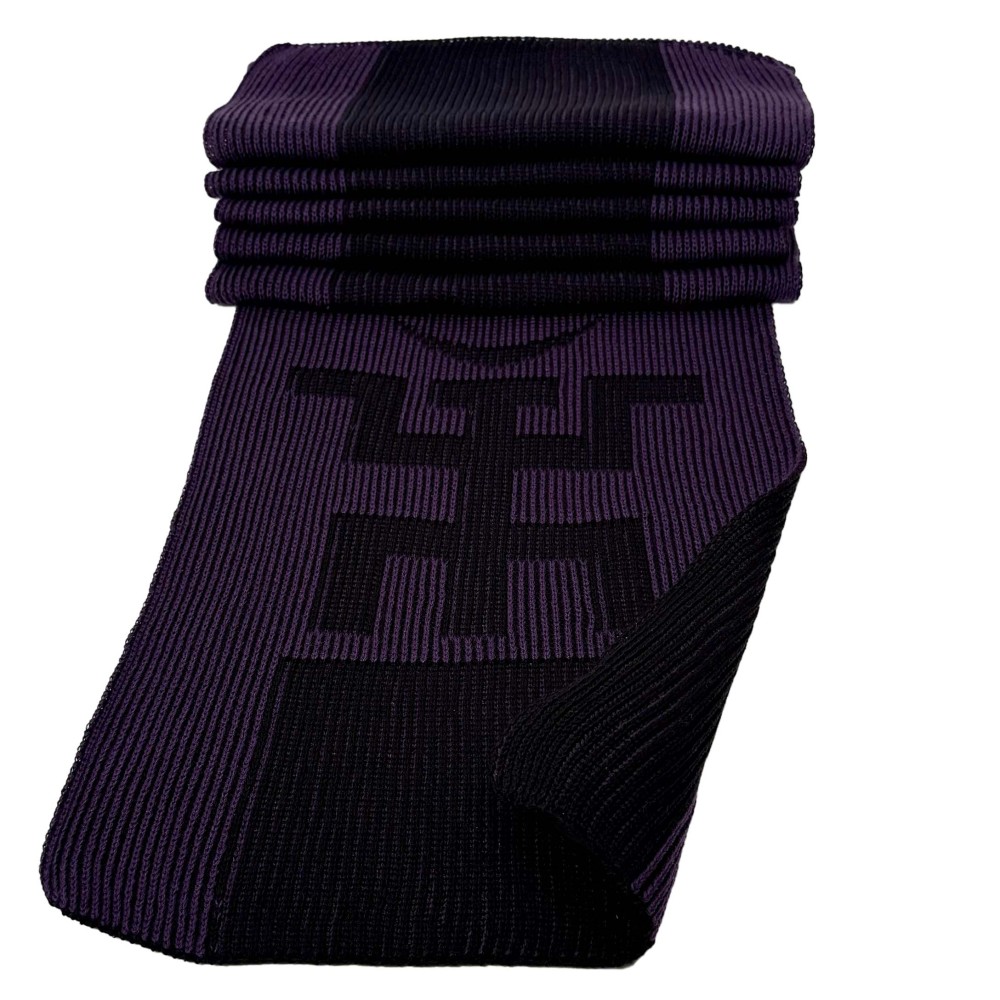 Шарф Фиолетово-Чёрный Пикник