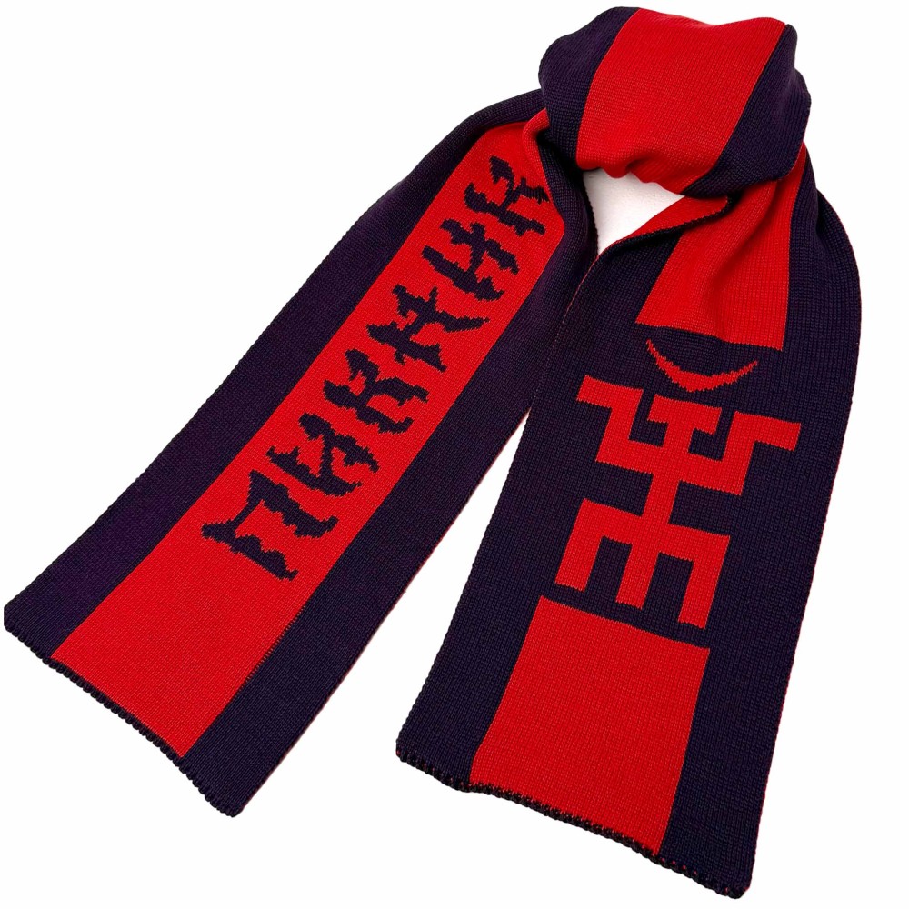 Шарф Фиолетово-Красный Пикник 