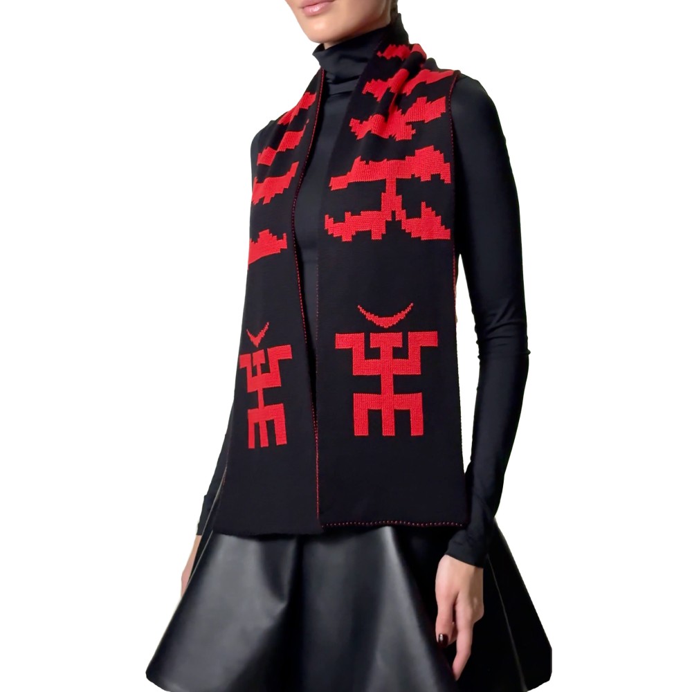 Шарф Красно-Чёрный Пикник 