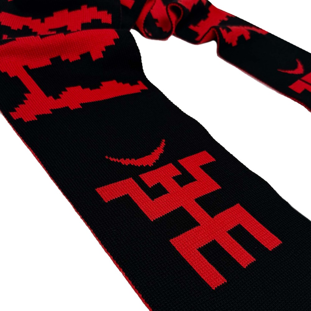 Шарф Красно-Чёрный Пикник 